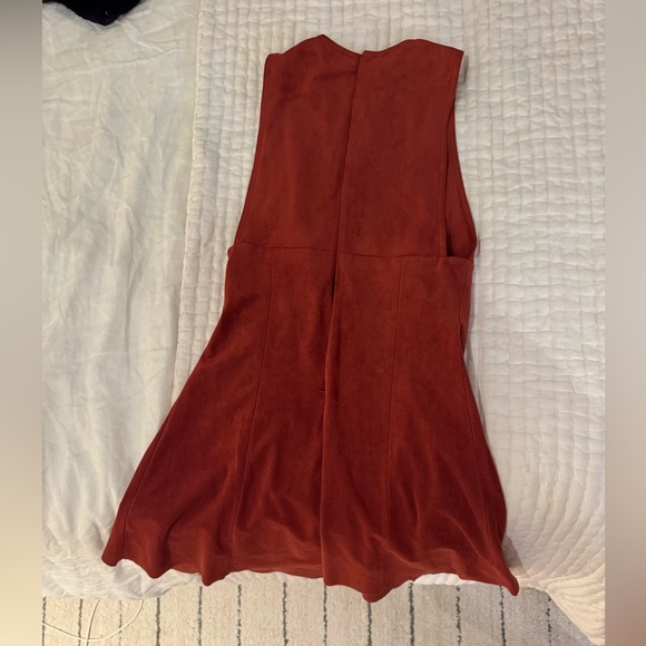 Wilfred Suede Burnt Orange Mini Dress - Picture 3 of 5